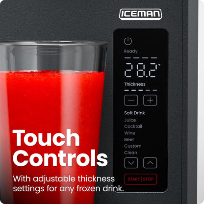 by Chefman Slush-Ease 68Oz Slushie Machine, 48Oz Liquid Capacity Frozen Drink Maker & Slushy Machine with 5 Presets and LED Display, Perfect for Frozen Margaritas, Frappes, Smoothies & Shakes