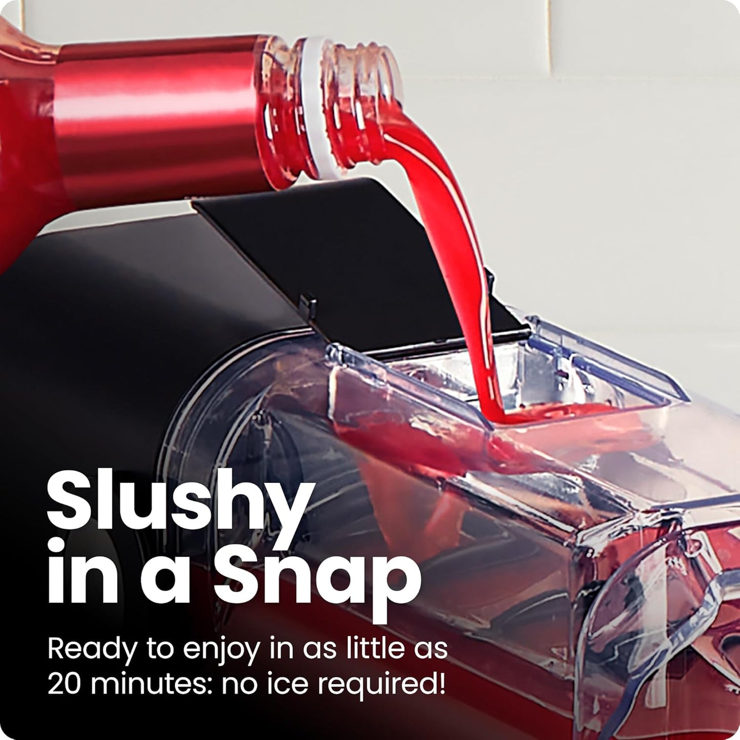 by Chefman Slush-Ease 68Oz Slushie Machine, 48Oz Liquid Capacity Frozen Drink Maker & Slushy Machine with 5 Presets and LED Display, Perfect for Frozen Margaritas, Frappes, Smoothies & Shakes
