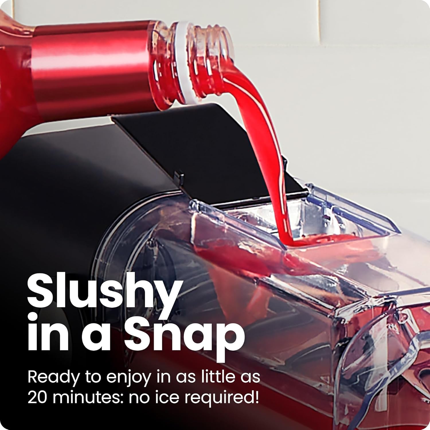 by Chefman Slush-Ease 68Oz Slushie Machine, 48Oz Liquid Capacity Frozen Drink Maker & Slushy Machine with 5 Presets and LED Display, Perfect for Frozen Margaritas, Frappes, Smoothies & Shakes